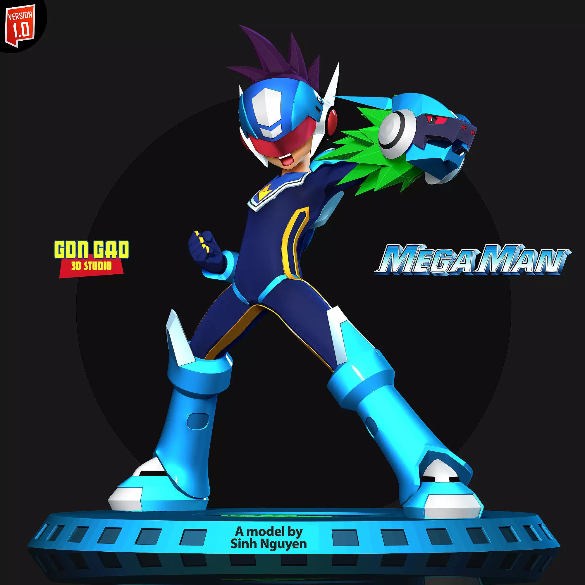 Mega Man Star Force 3D print model_0