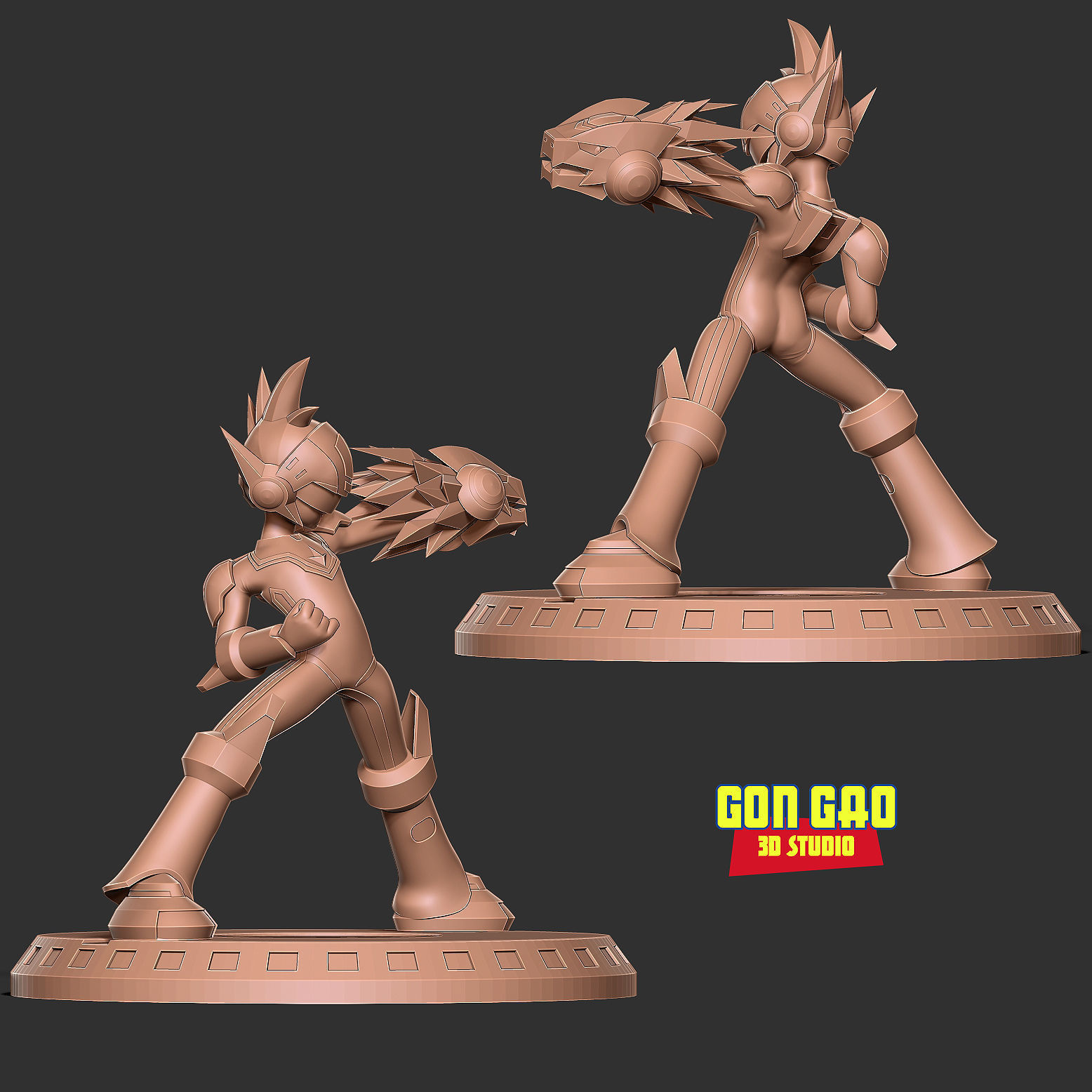 Mega Man Star Force 3D print model_4