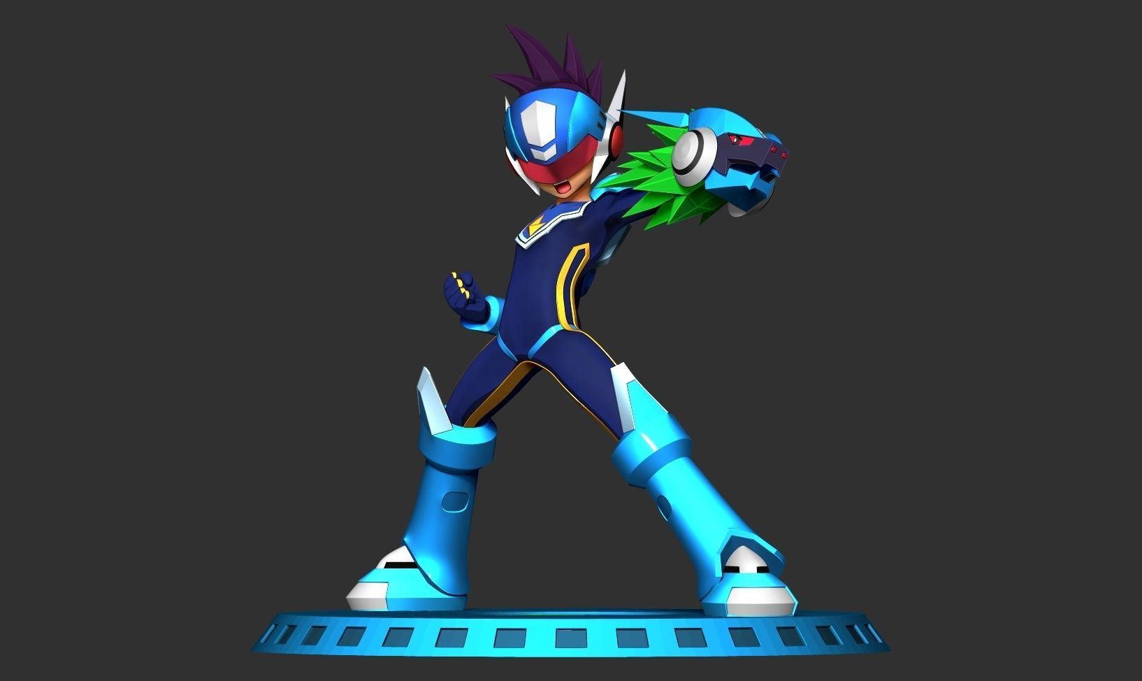 Mega Man Star Force 3D print model_9
