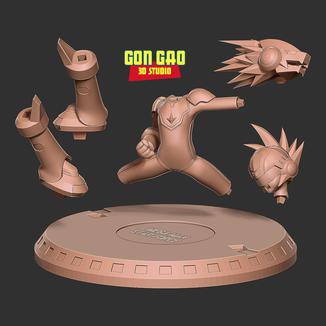 Mega Man Star Force 3D print model_2