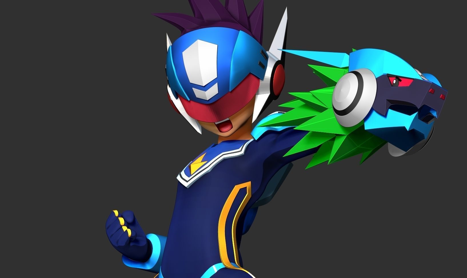 Mega Man Star Force 3D print model_5