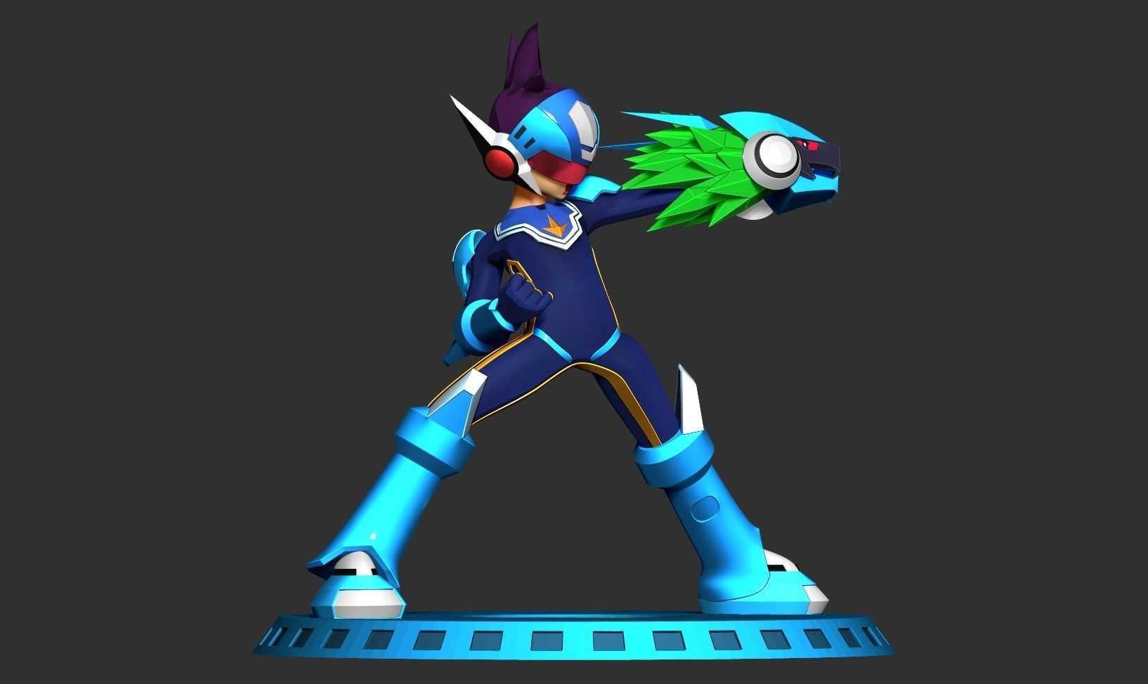 Mega Man Star Force 3D print model_13