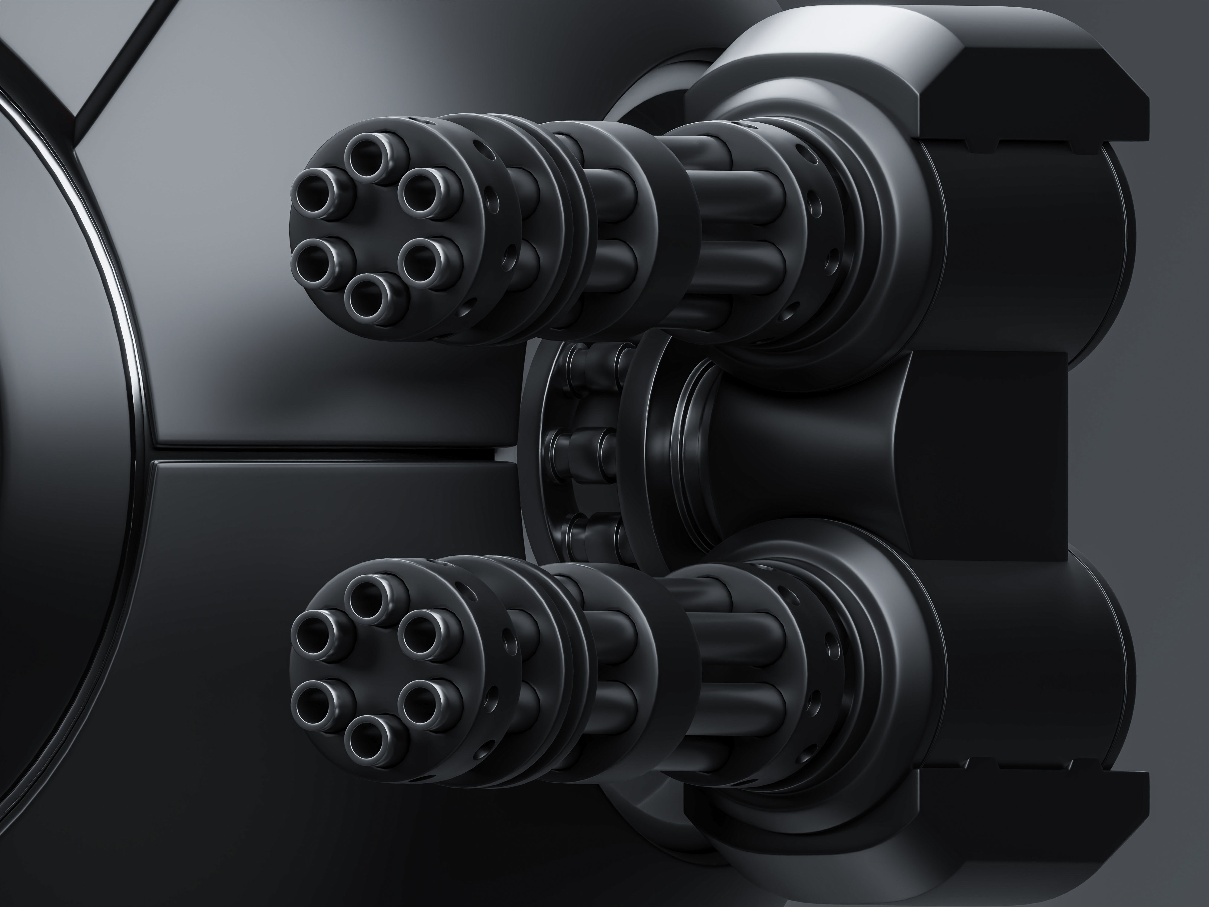 Spherical drone Low-poly 3D model_1