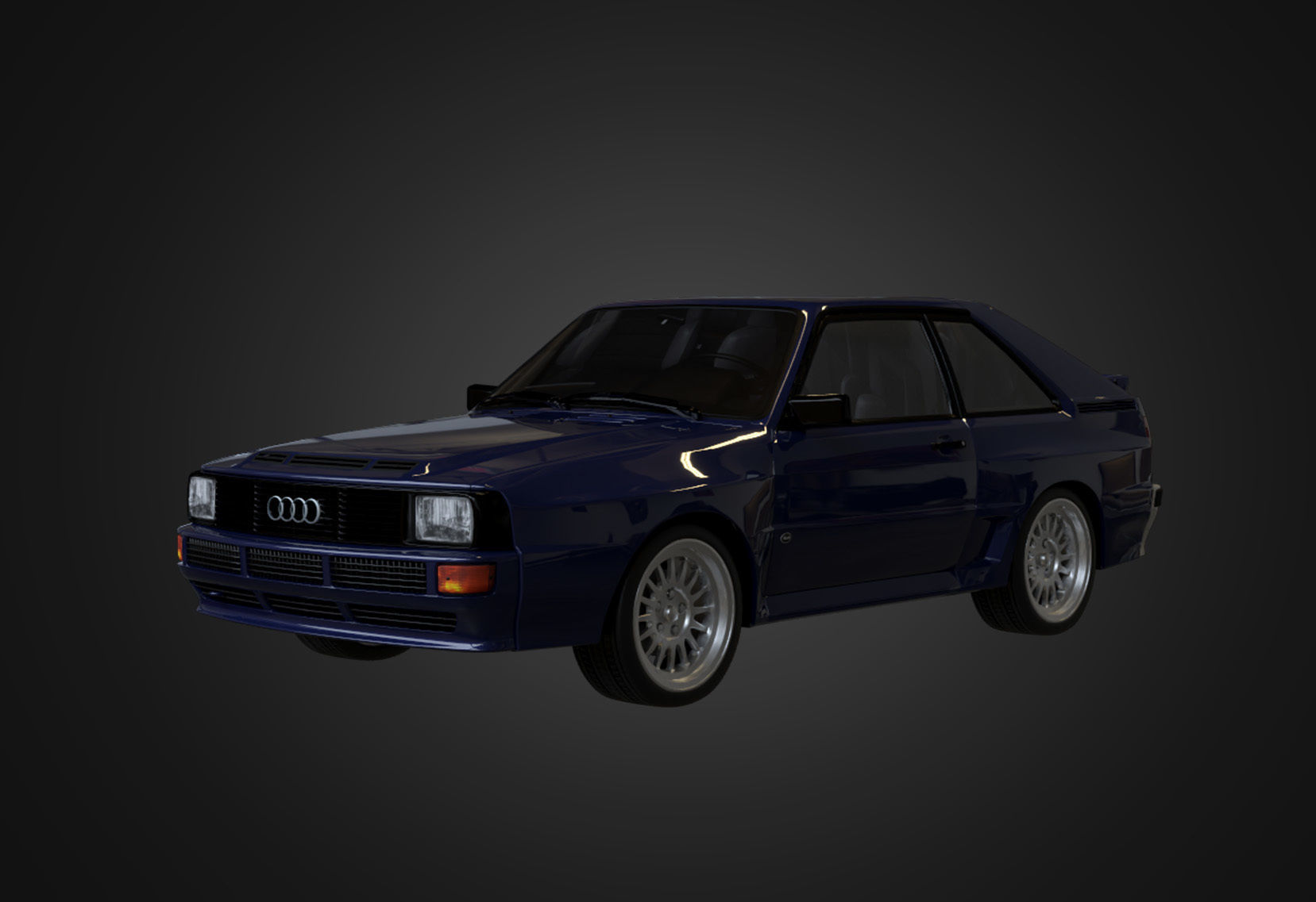 Audi Sport quattro 1983 Low-poly 3D model_6