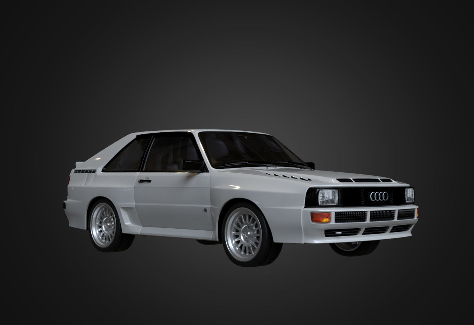 Audi Sport quattro 1983 Low-poly 3D model_12