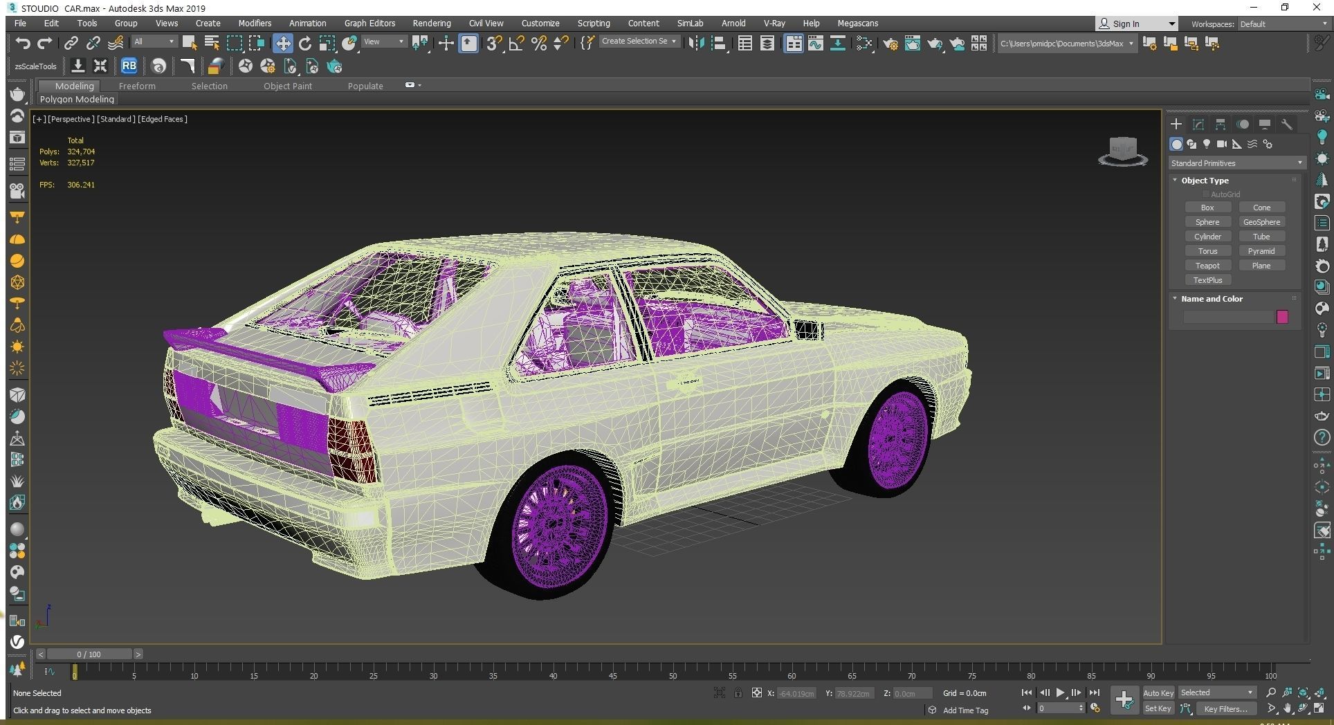 Audi Sport quattro 1983 Low-poly 3D model_26