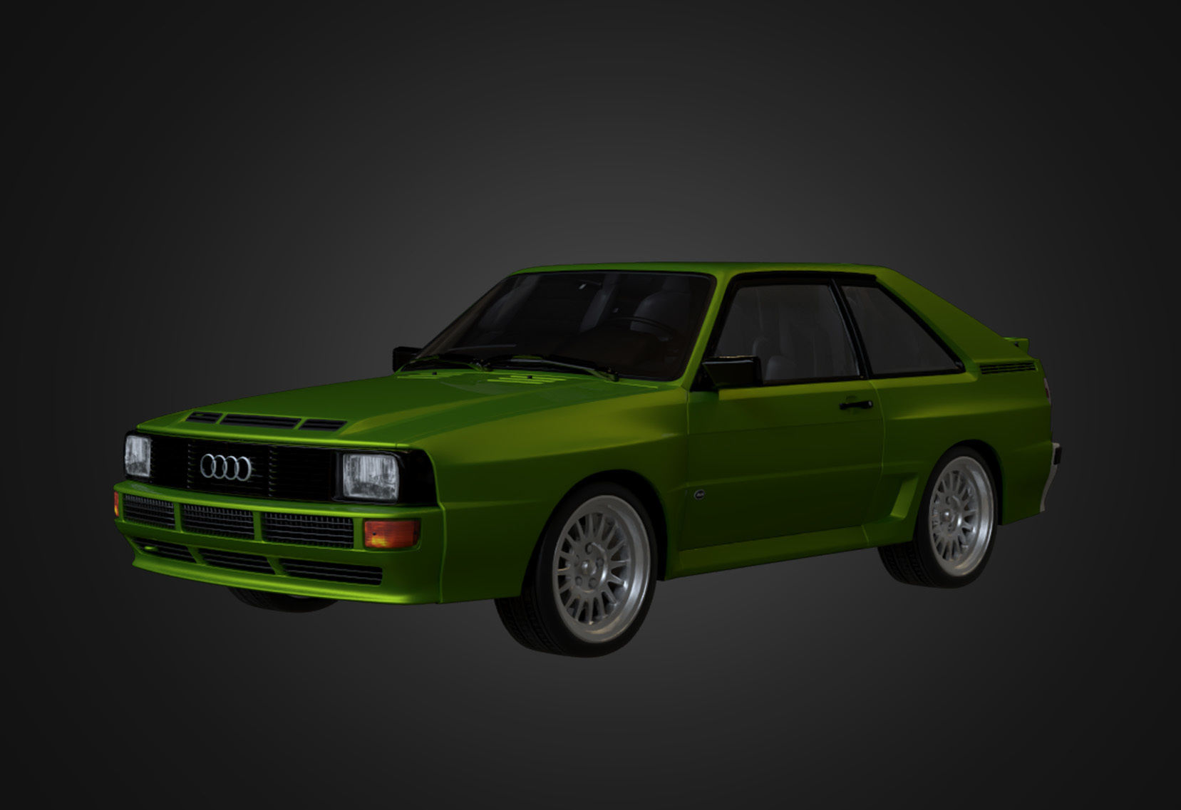 Audi Sport quattro 1983 Low-poly 3D model_7