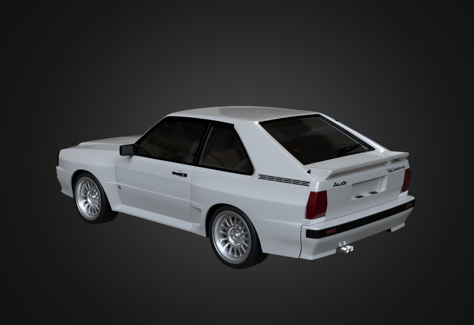 Audi Sport quattro 1983 Low-poly 3D model_5