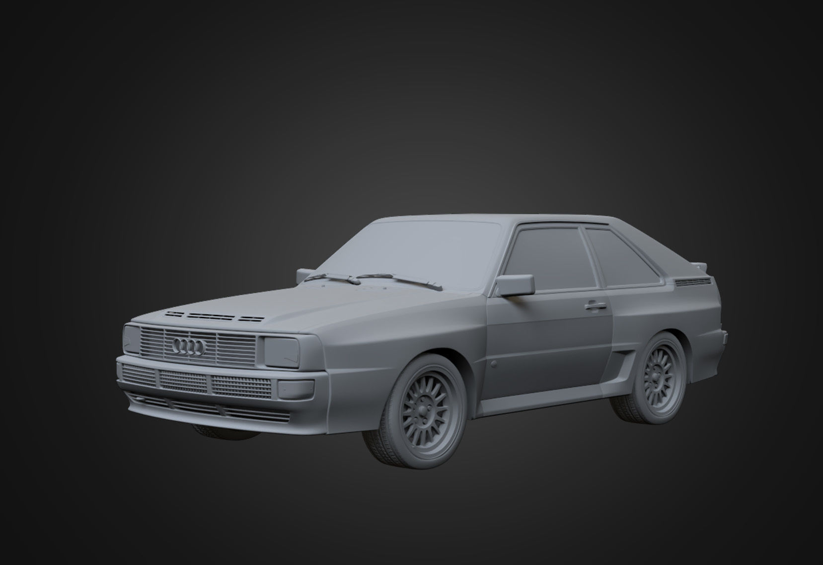 Audi Sport quattro 1983 Low-poly 3D model_18