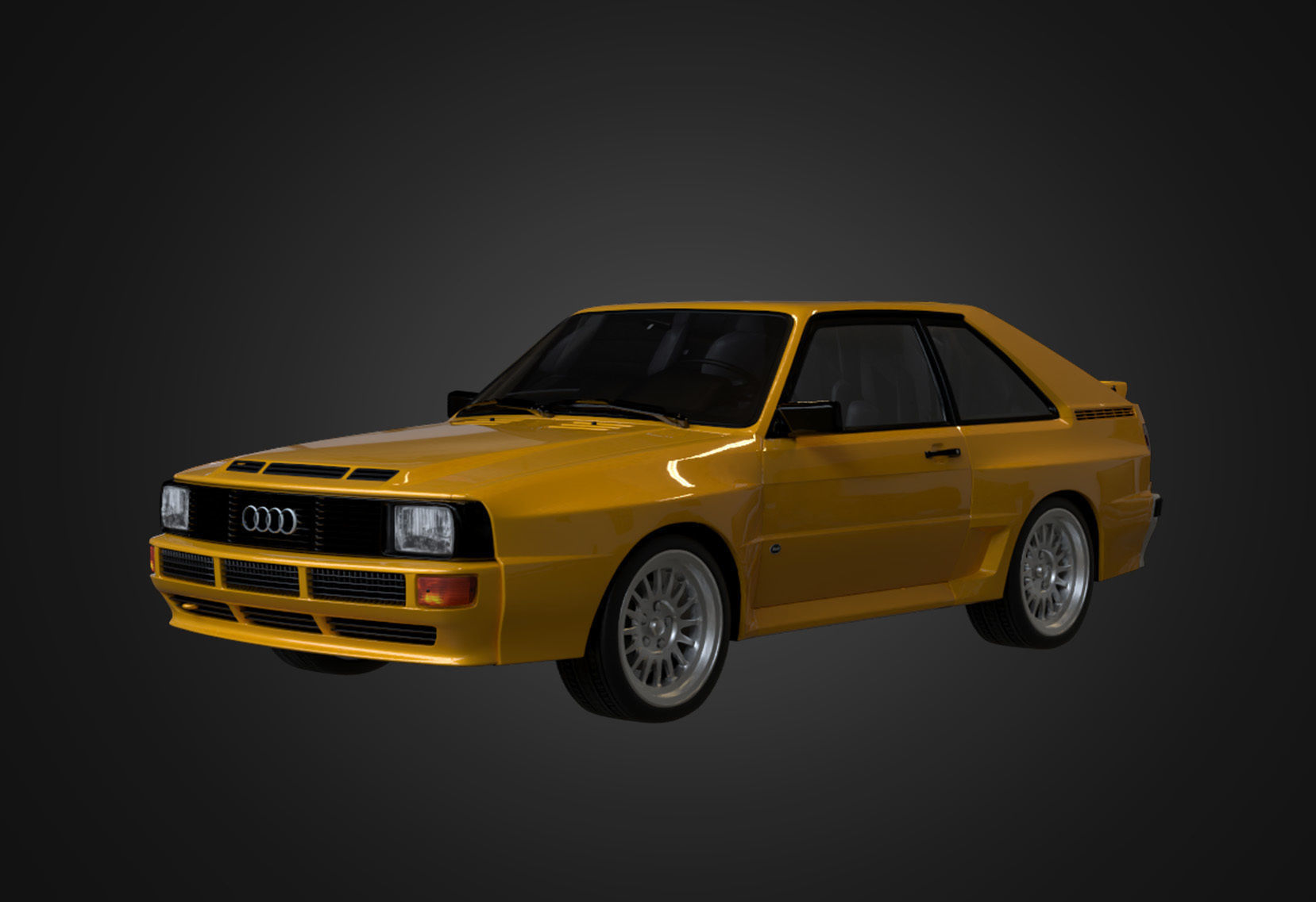 Audi Sport quattro 1983 Low-poly 3D model_16