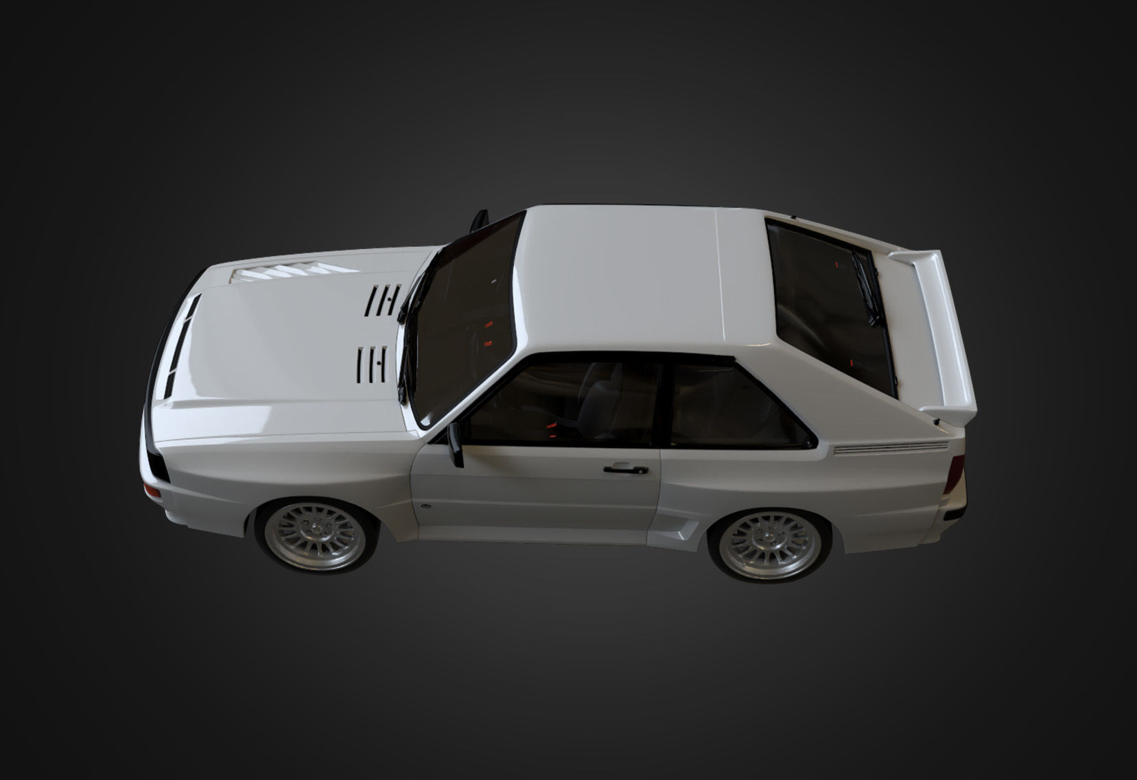 Audi Sport quattro 1983 Low-poly 3D model_4