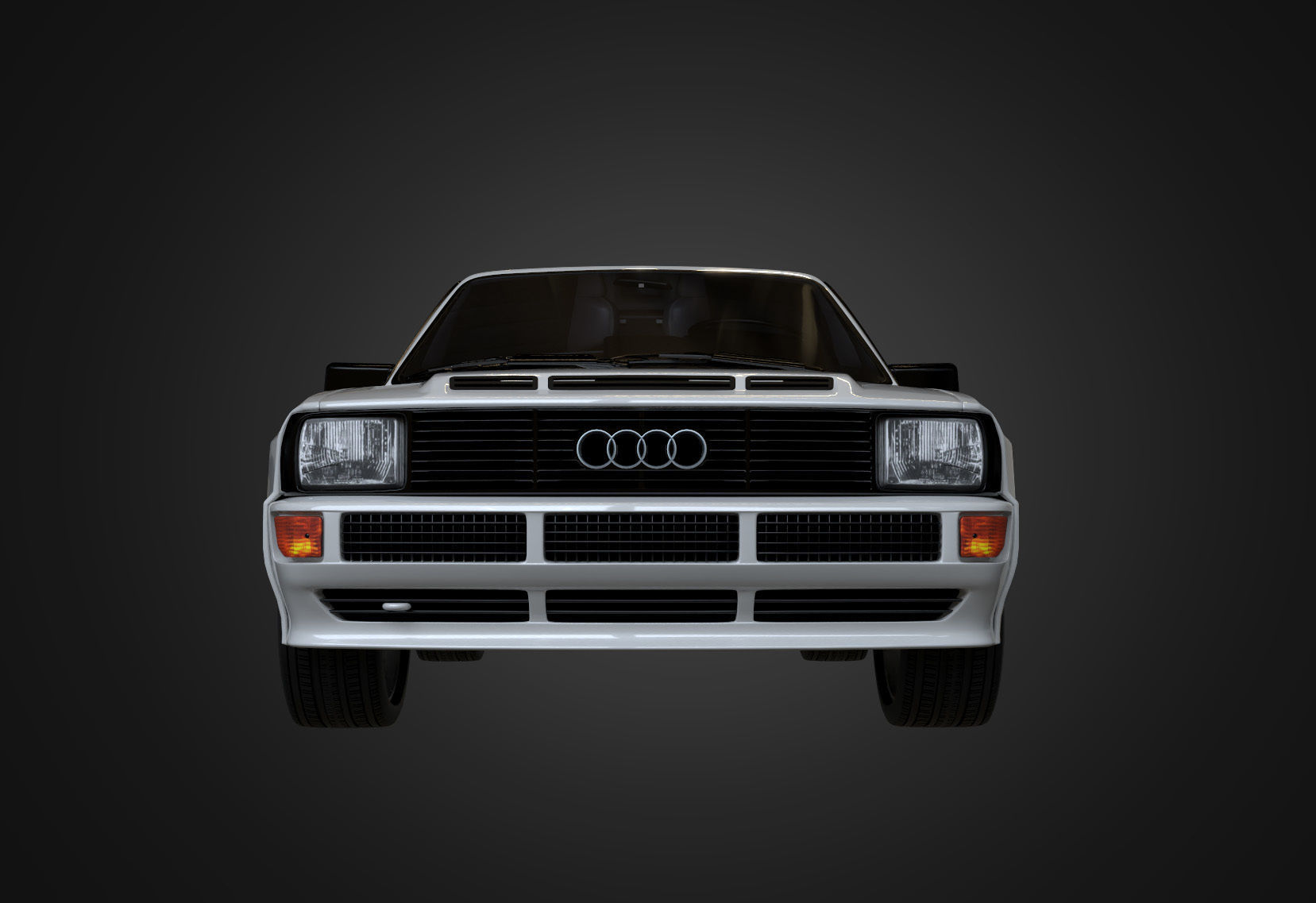 Audi Sport quattro 1983 Low-poly 3D model_13