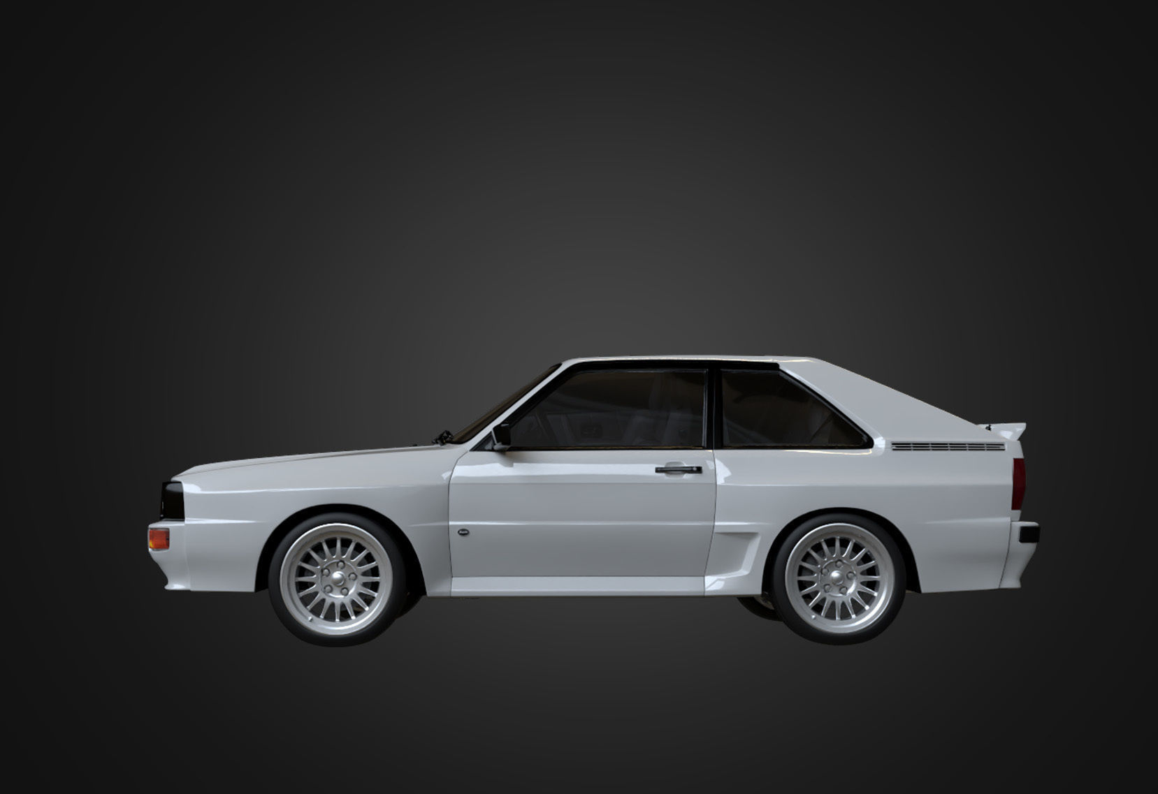 Audi Sport quattro 1983 Low-poly 3D model_9