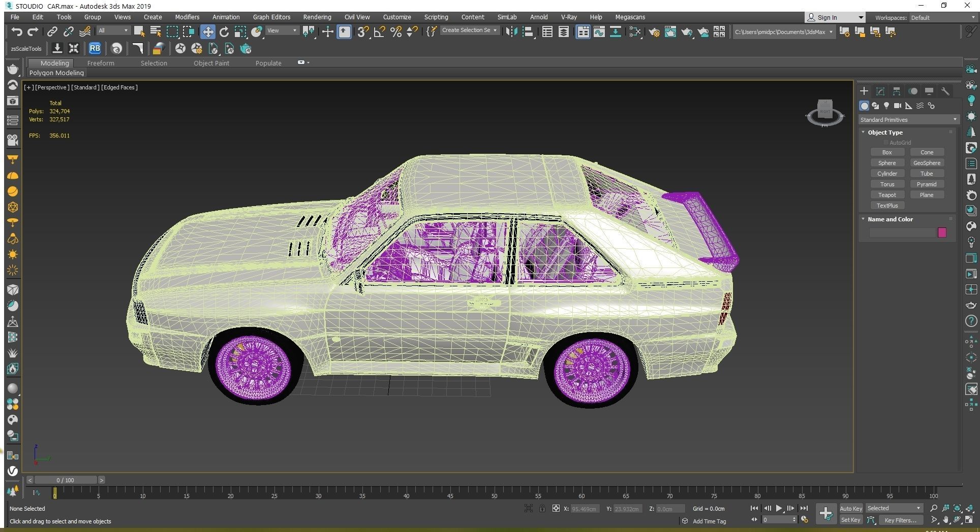 Audi Sport quattro 1983 Low-poly 3D model_27