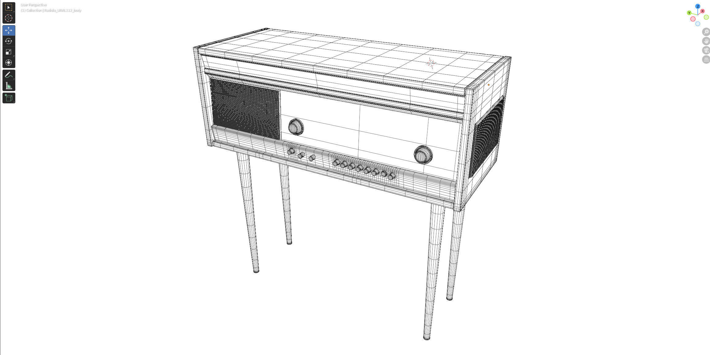 Radiola Ural-112 3D model_29