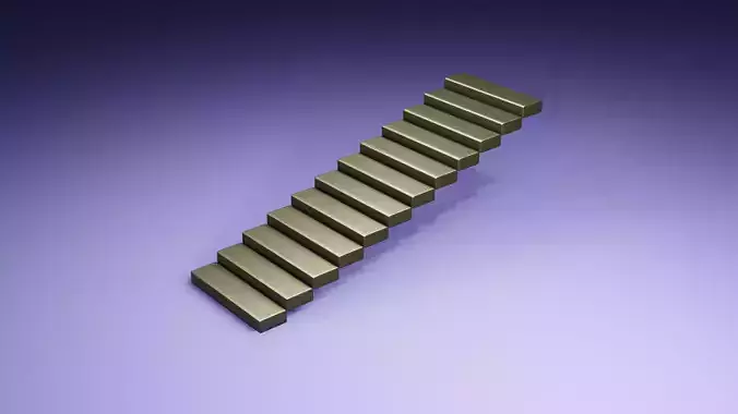 Linear Stairs  Free 3D model