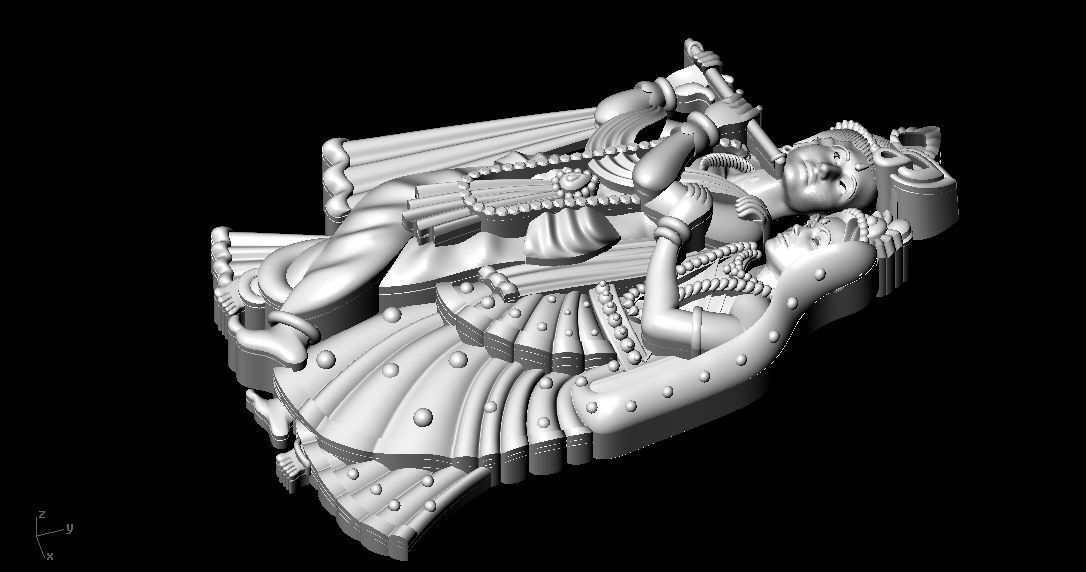 Radha Krishan 3D print model_5