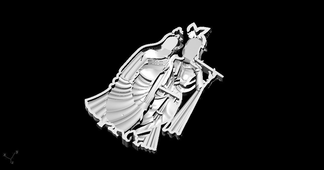 Radha Krishan 3D print model_10