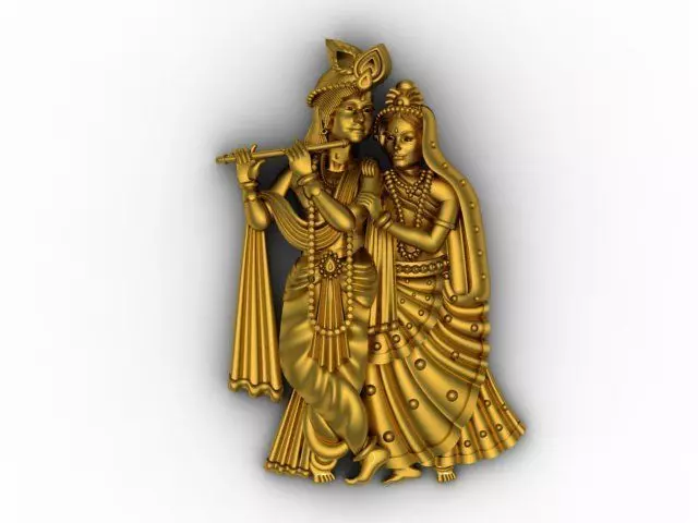 Radha Krishan 3D print model_0