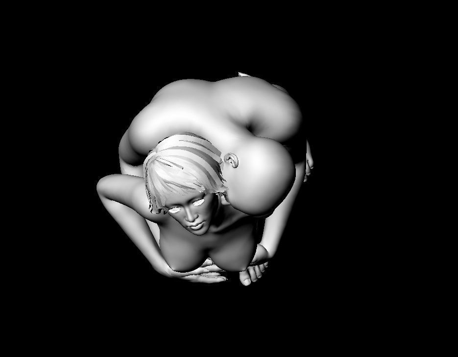 Couple 3D print model_6