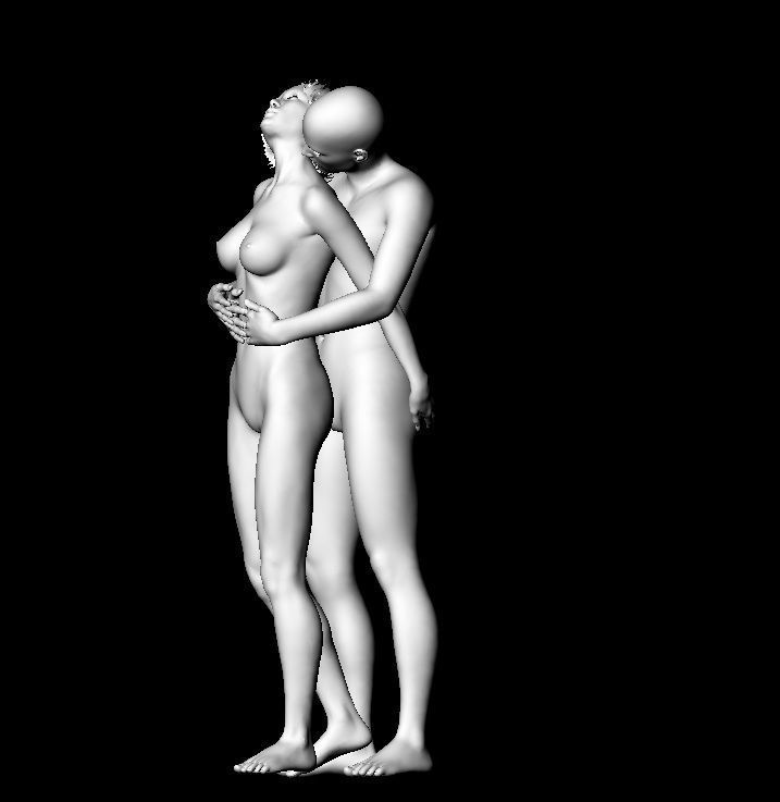 Couple 3D print model_2