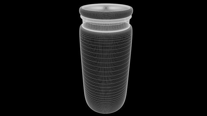 Food storage containers-Ceramic Food Storage Jar-PBR 3D model 6