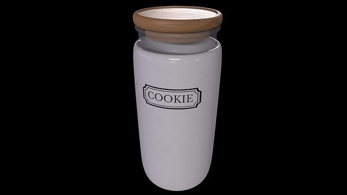 Food storage containers-Ceramic Food Storage Jar-PBR 3D model 5