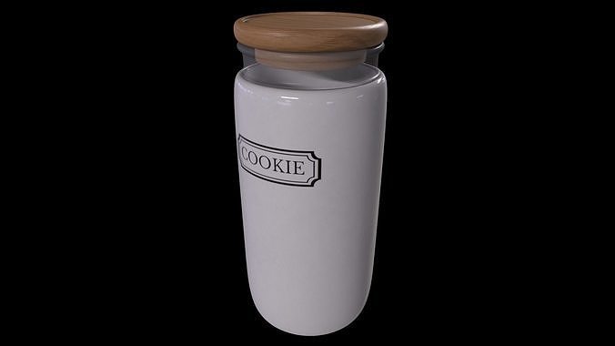 Food storage containers-Ceramic Food Storage Jar-PBR 3D model 3