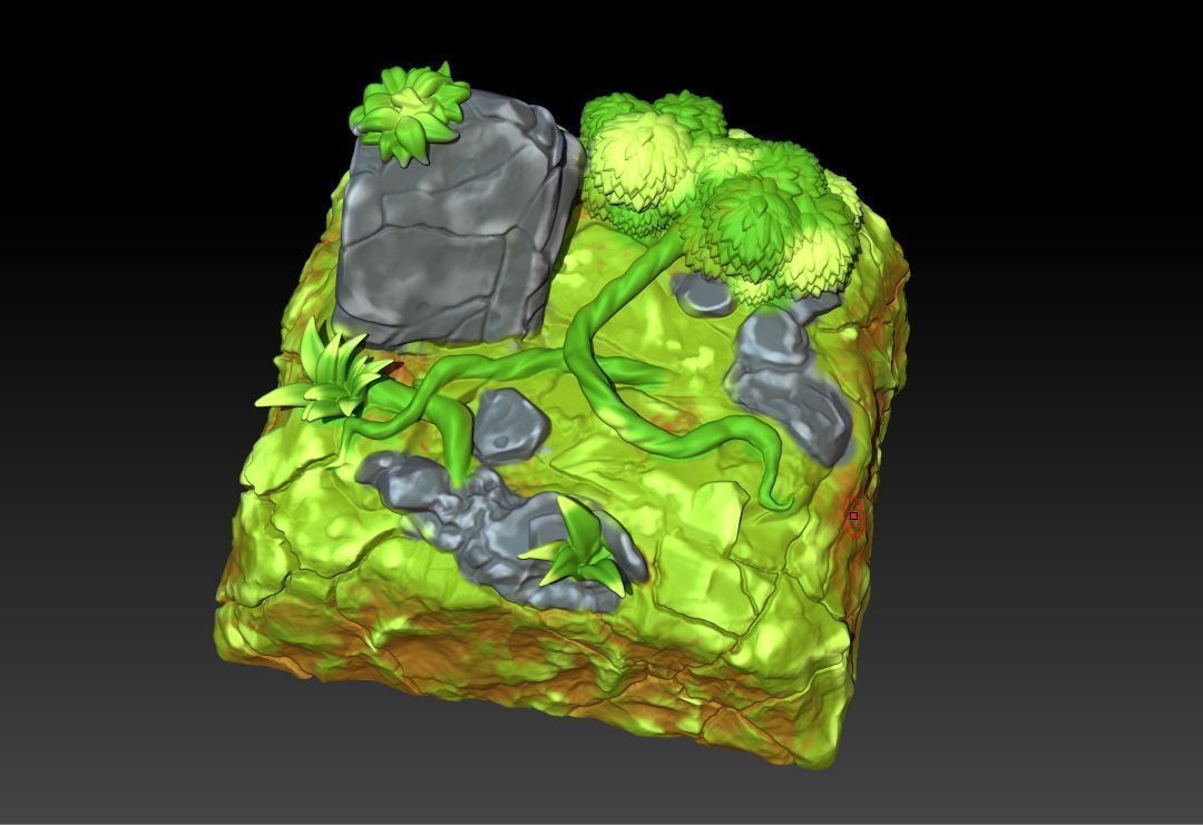 keycap artisan pokemon Treecko and Caterpie cute for keyboard 3D print model_2