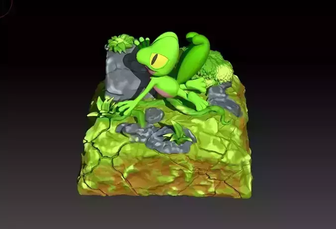 keycap artisan pokemon Treecko and Caterpie cute for keyboard