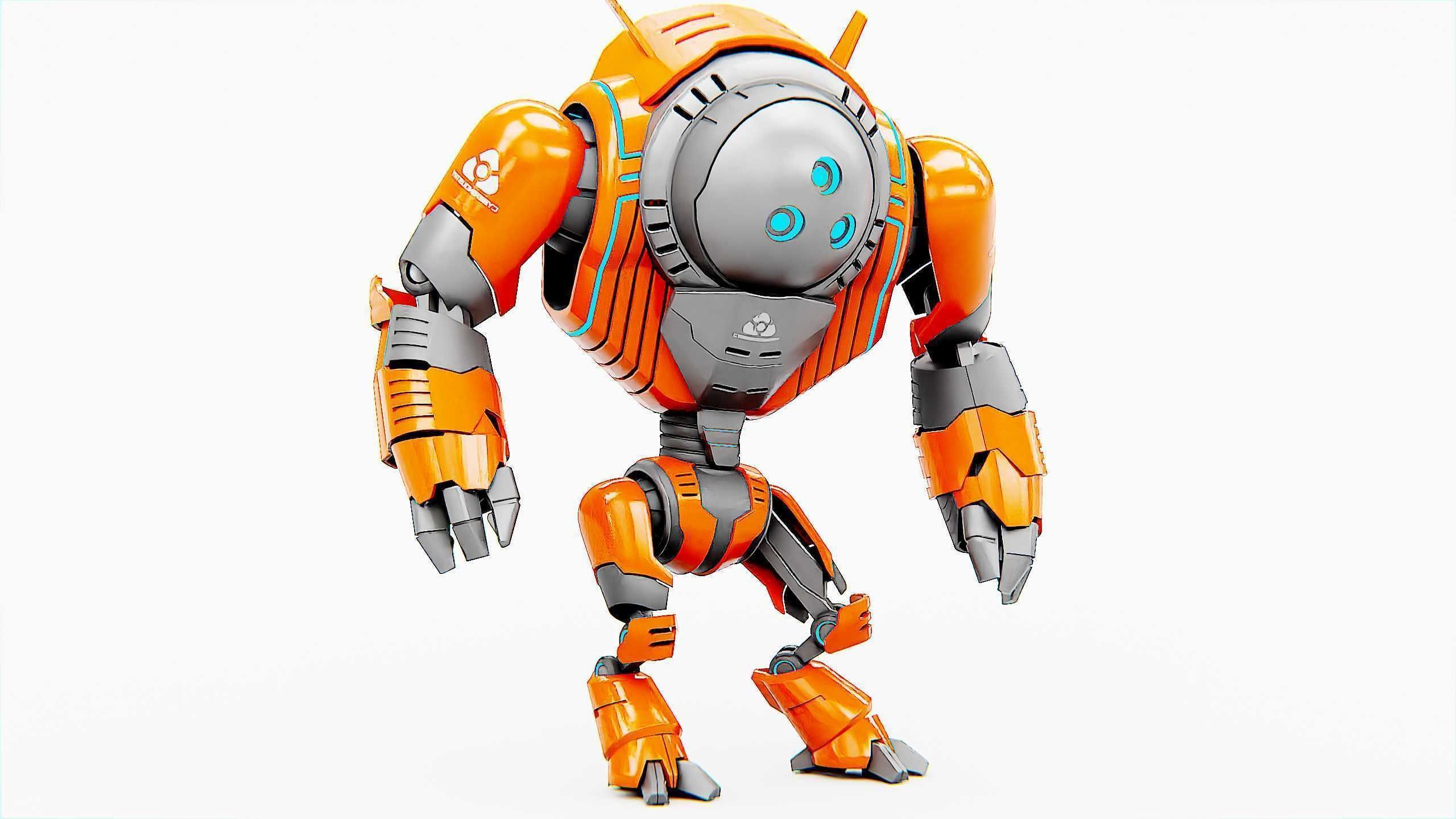 ASTRONAUT BOT HILION Rigged for Unreal Engine - Unity - MIXAMO 3D model_2