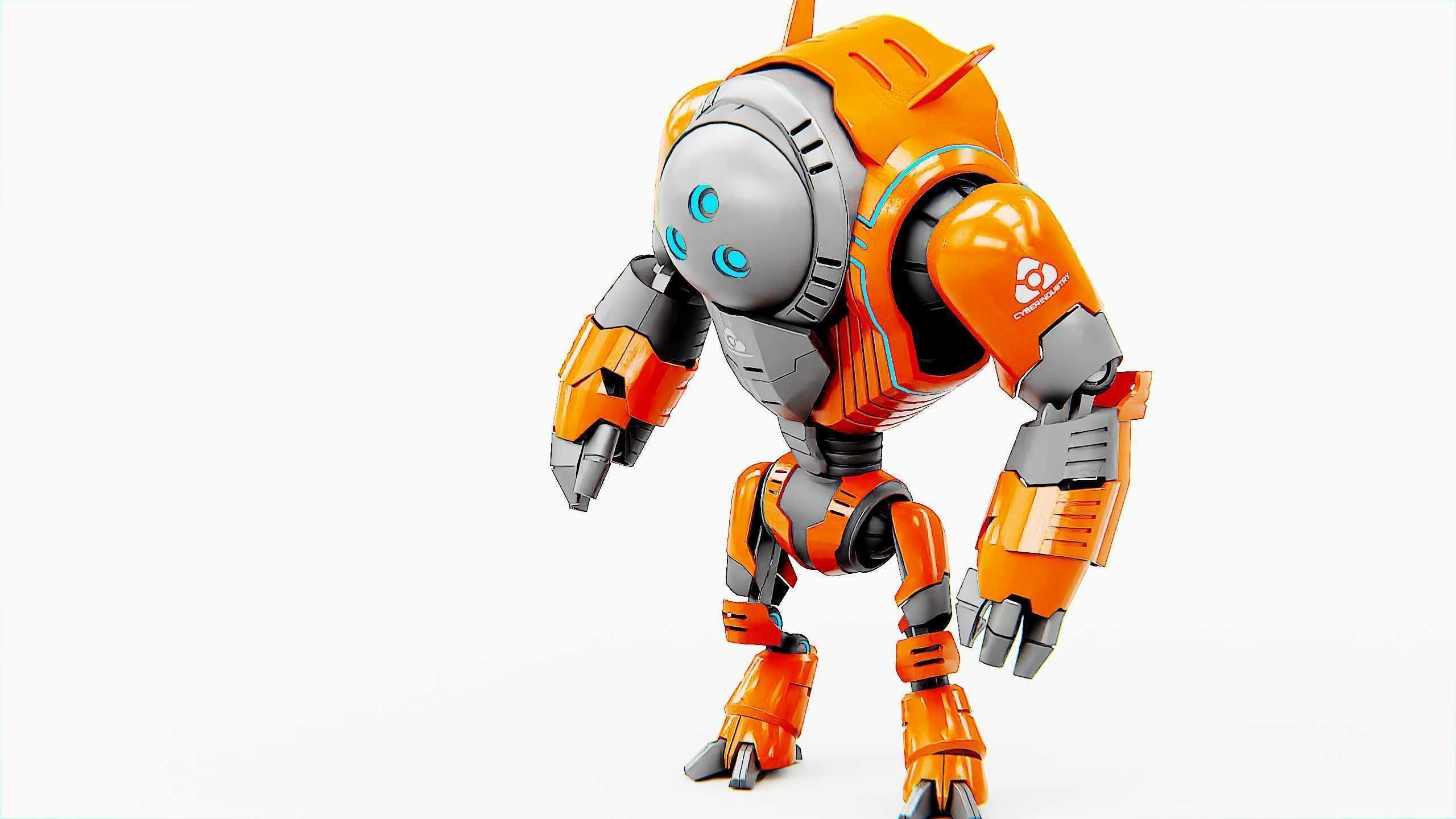 ASTRONAUT BOT HILION Rigged for Unreal Engine - Unity - MIXAMO 3D model_6