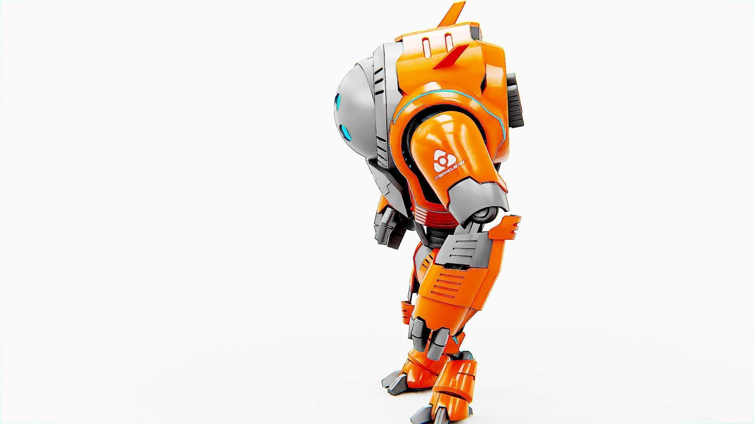 ASTRONAUT BOT HILION Rigged for Unreal Engine - Unity - MIXAMO 3D model_8