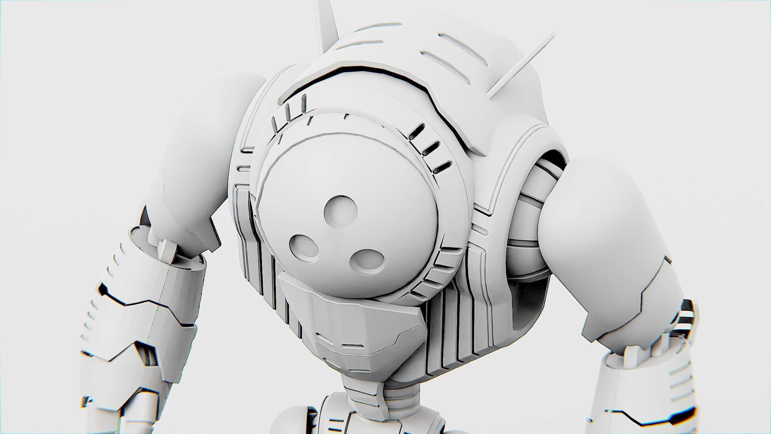 ASTRONAUT BOT HILION Rigged for Unreal Engine - Unity - MIXAMO 3D model_34