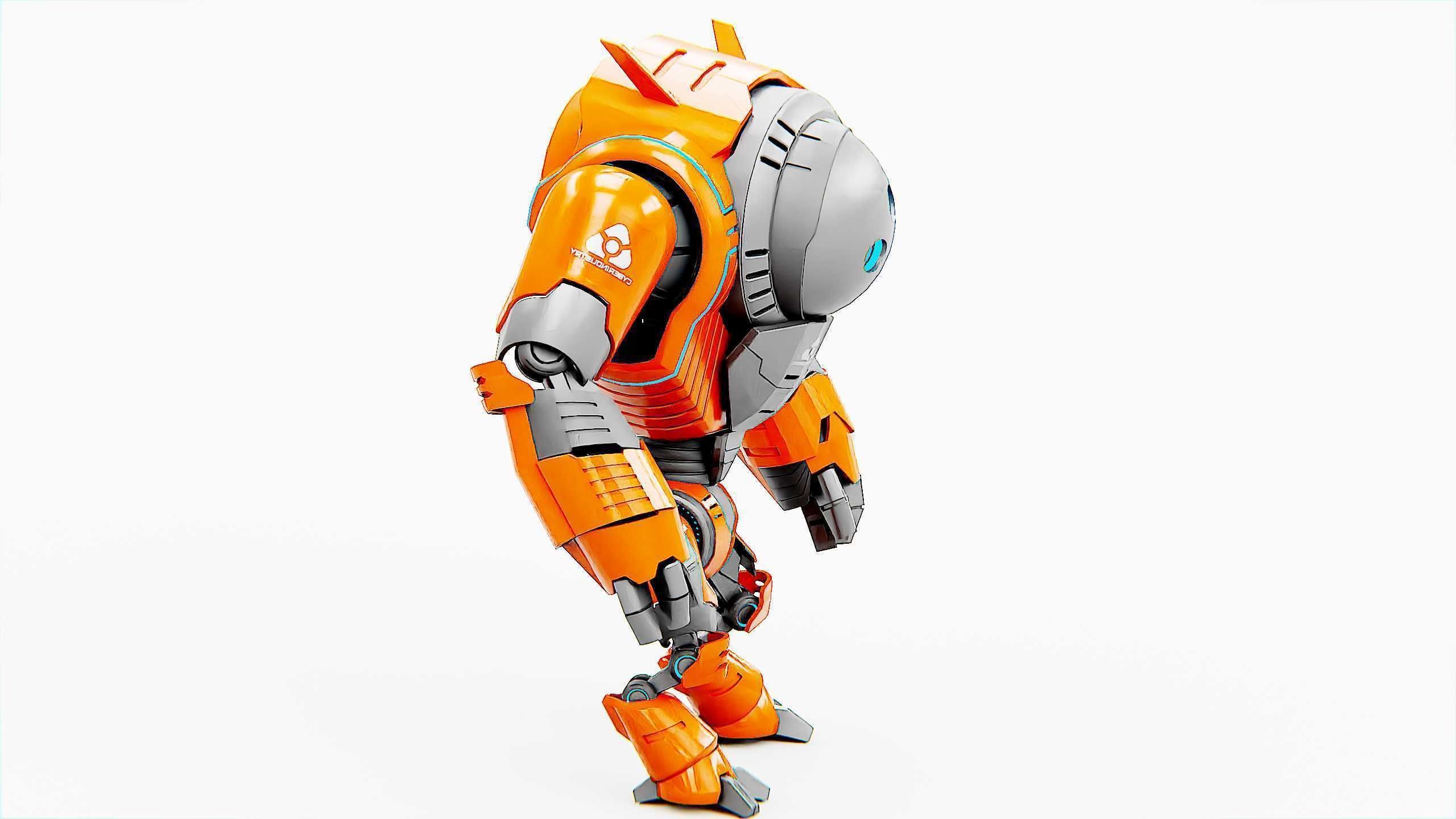 ASTRONAUT BOT HILION Rigged for Unreal Engine - Unity - MIXAMO 3D model_18
