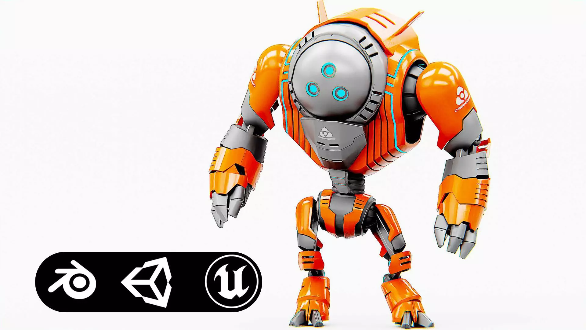 ASTRONAUT BOT HILION Rigged for Unreal Engine - Unity - MIXAMO 3D model_0