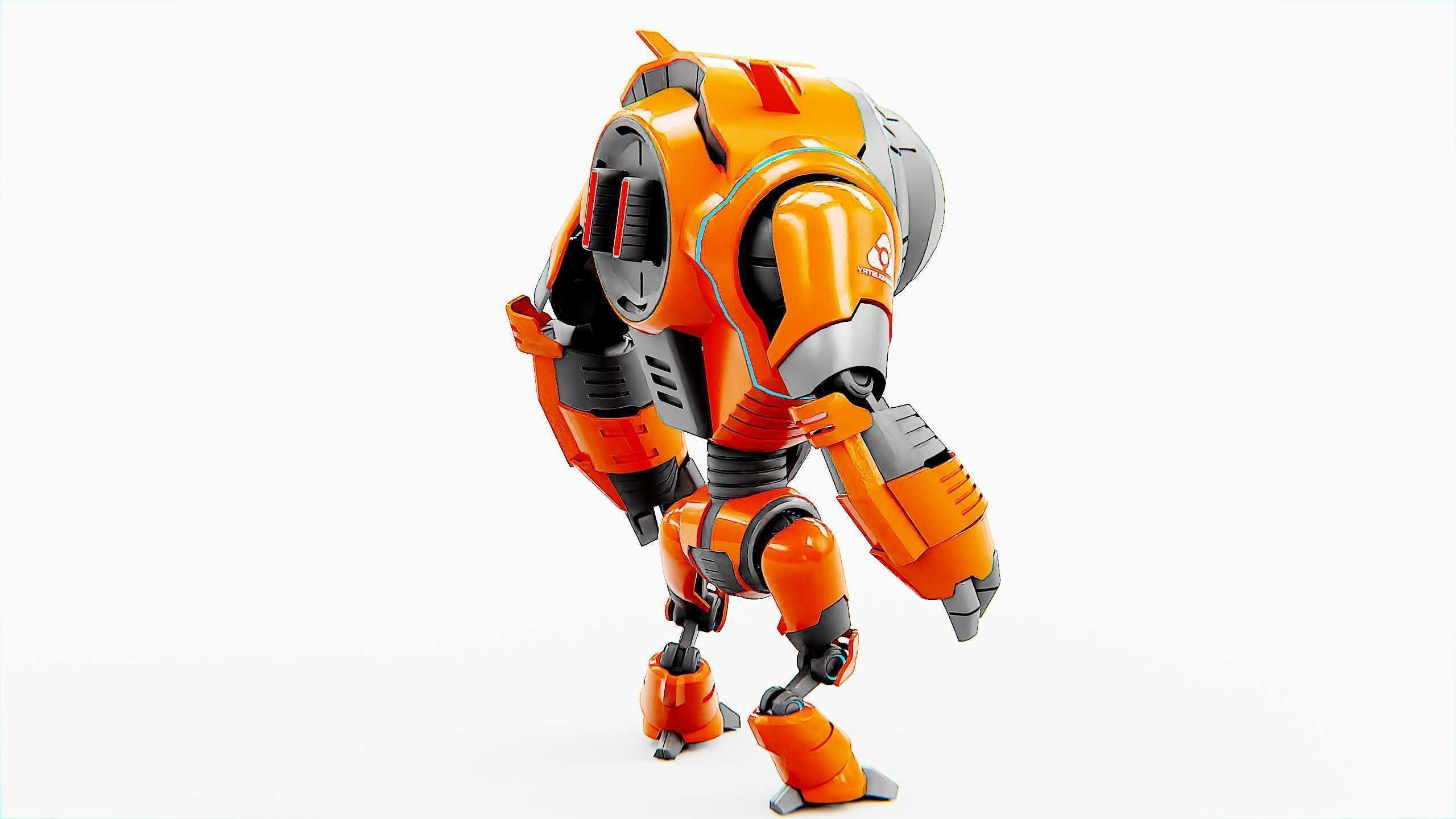 ASTRONAUT BOT HILION Rigged for Unreal Engine - Unity - MIXAMO 3D model_16