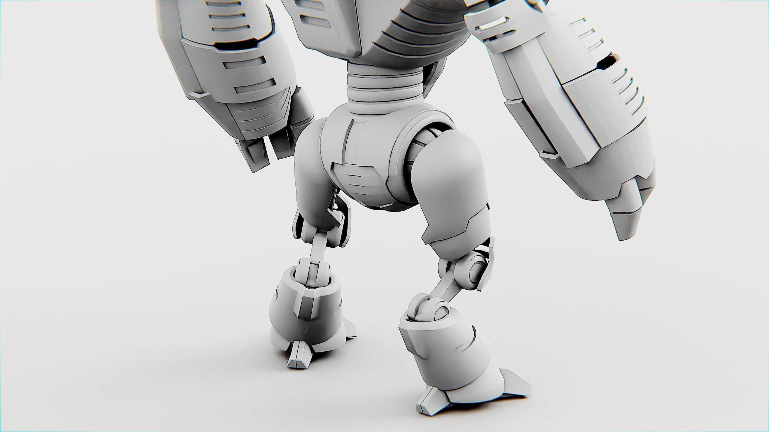 ASTRONAUT BOT HILION Rigged for Unreal Engine - Unity - MIXAMO 3D model_36