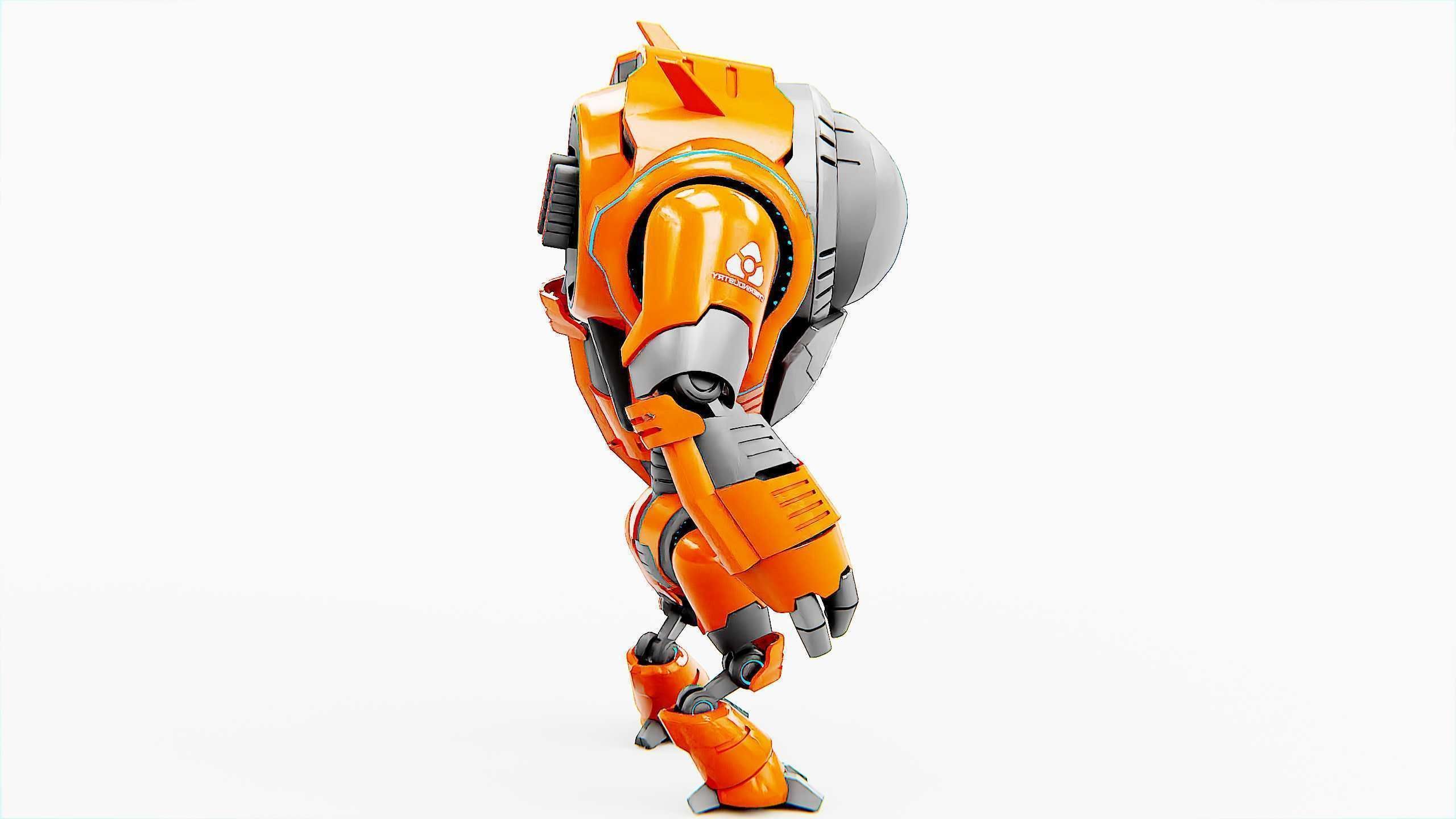 ASTRONAUT BOT HILION Rigged for Unreal Engine - Unity - MIXAMO 3D model_17