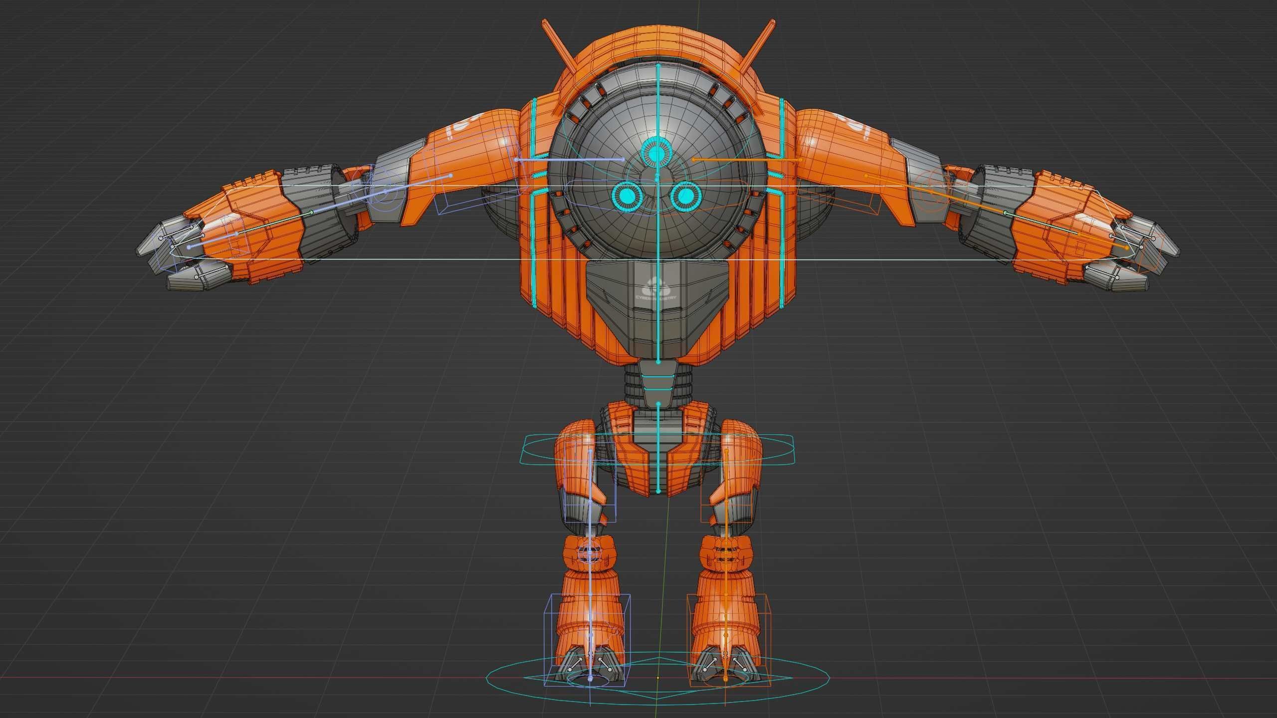 ASTRONAUT BOT HILION Rigged for Unreal Engine - Unity - MIXAMO 3D model_39