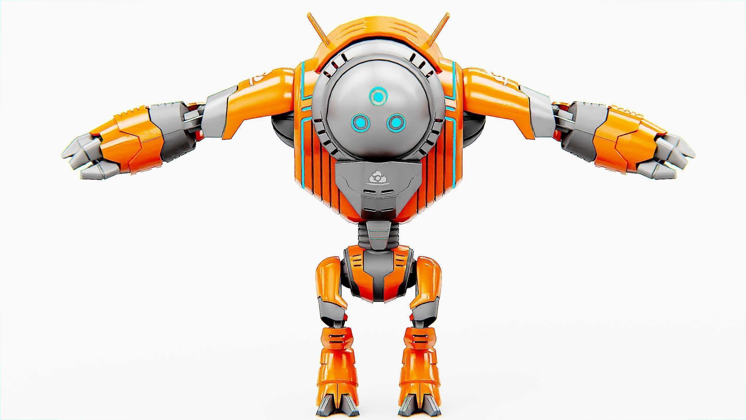 ASTRONAUT BOT HILION Rigged for Unreal Engine - Unity - MIXAMO 3D model_30