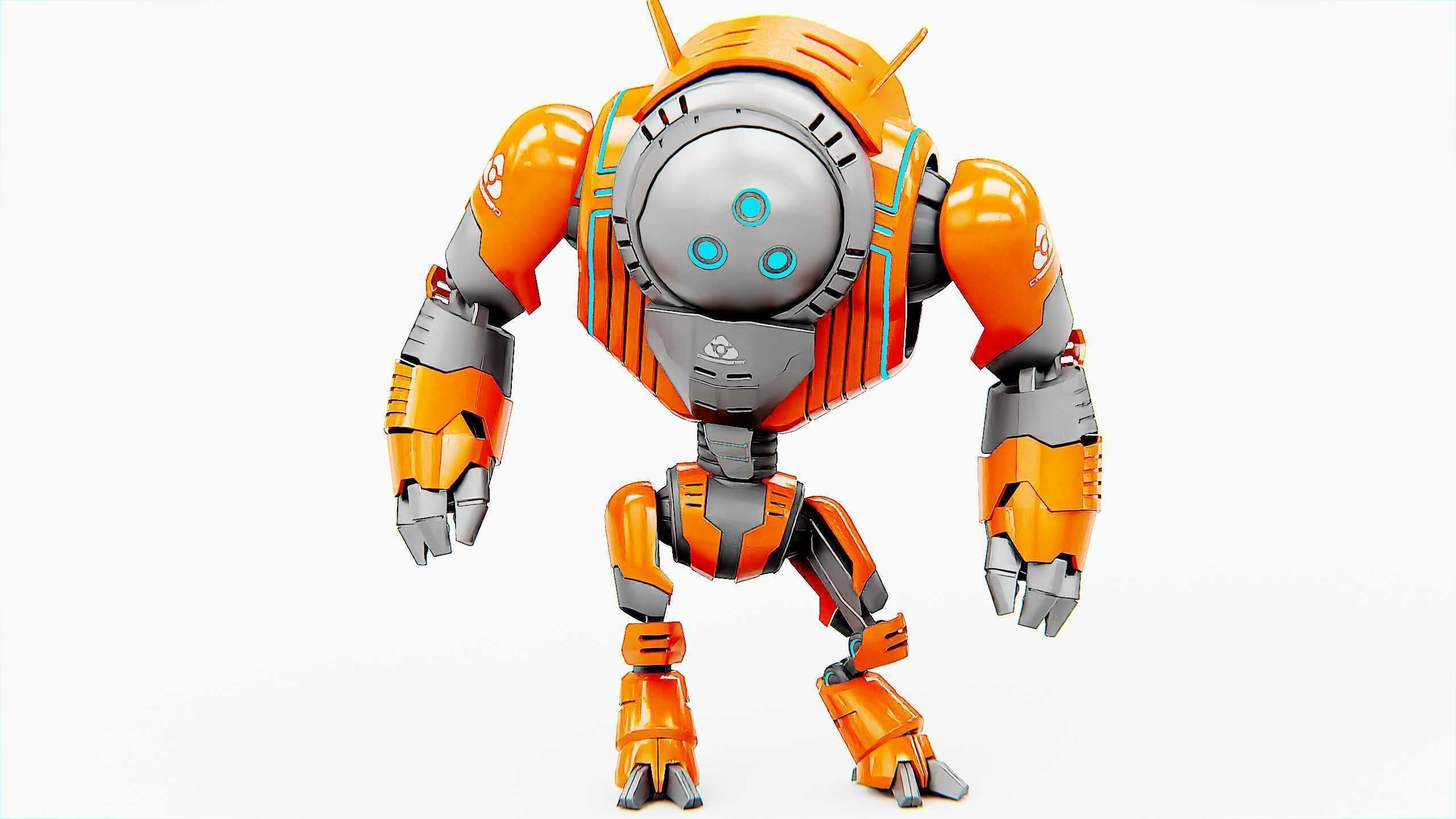 ASTRONAUT BOT HILION Rigged for Unreal Engine - Unity - MIXAMO 3D model_4