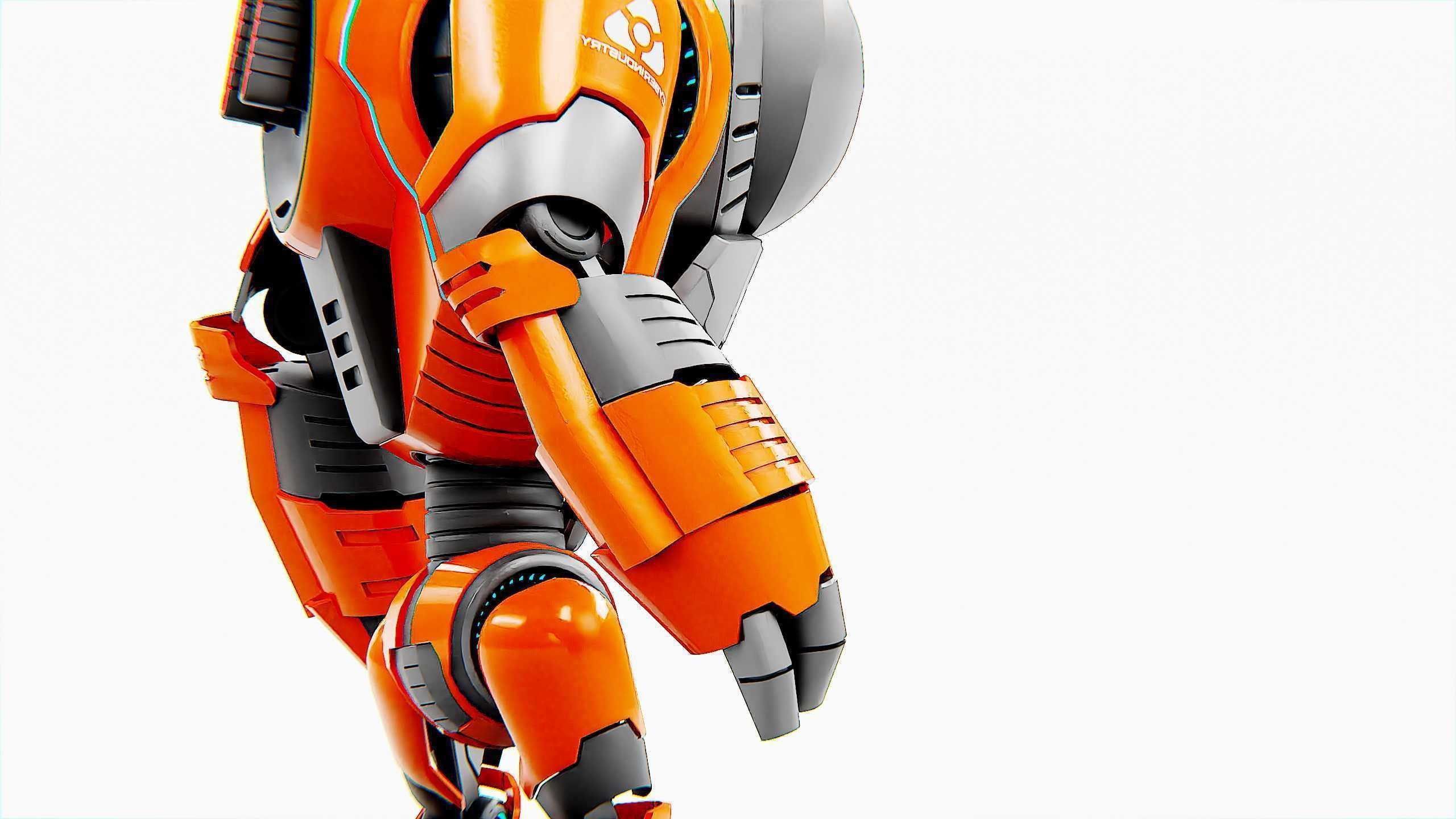 ASTRONAUT BOT HILION Rigged for Unreal Engine - Unity - MIXAMO 3D model_24