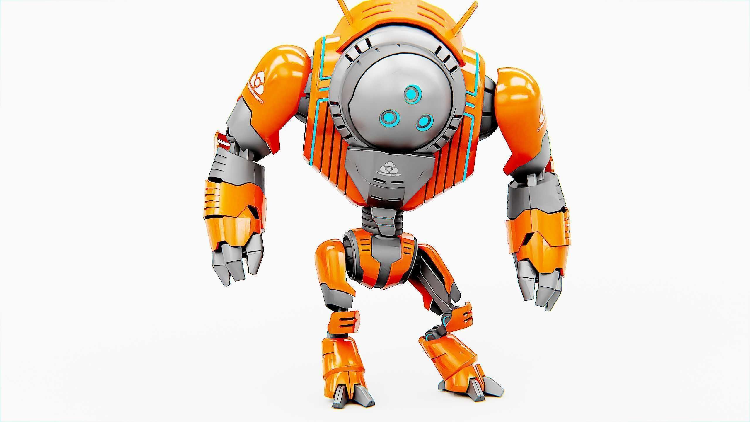 ASTRONAUT BOT HILION Rigged for Unreal Engine - Unity - MIXAMO 3D model_3