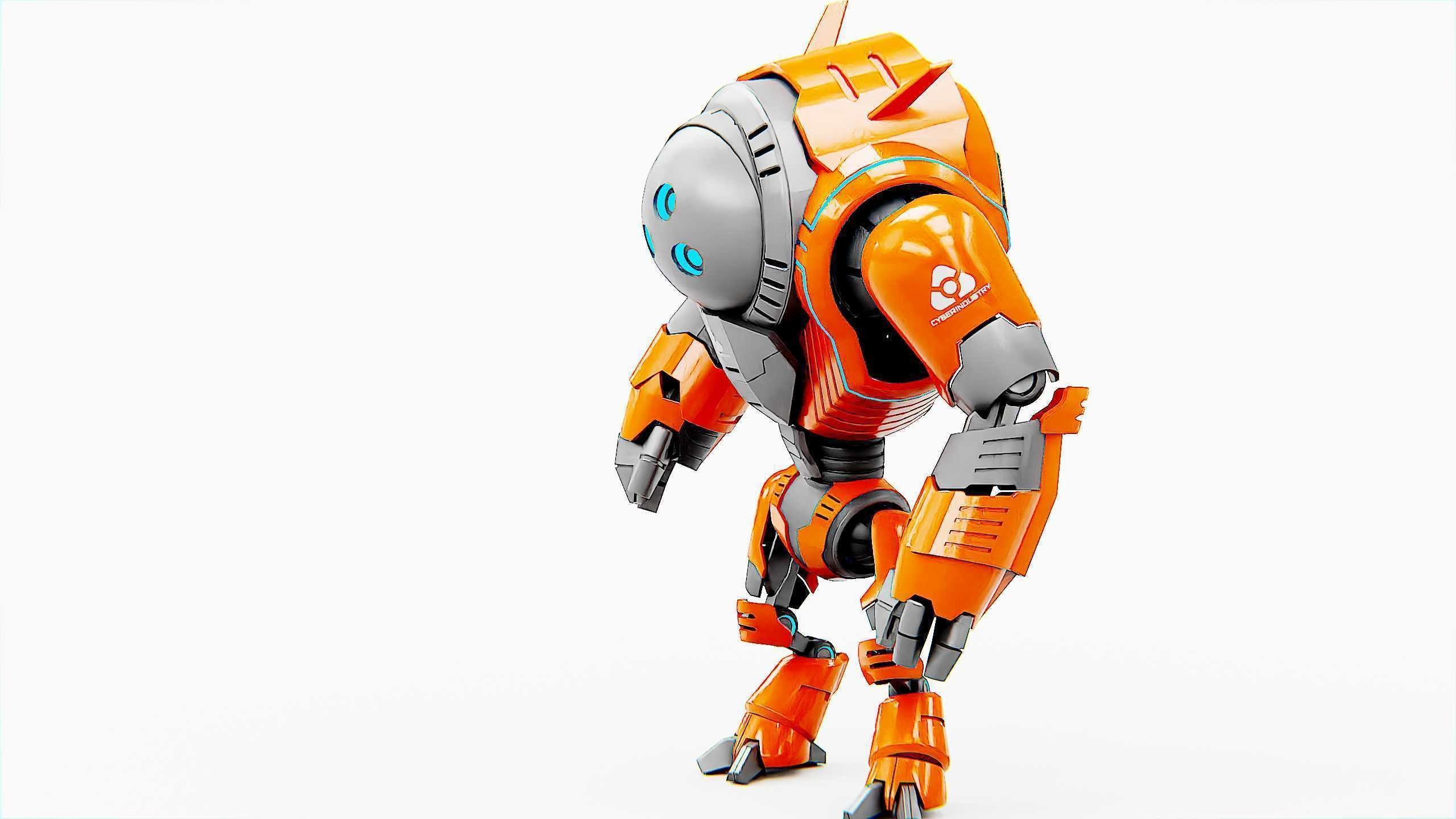 ASTRONAUT BOT HILION Rigged for Unreal Engine - Unity - MIXAMO 3D model_7