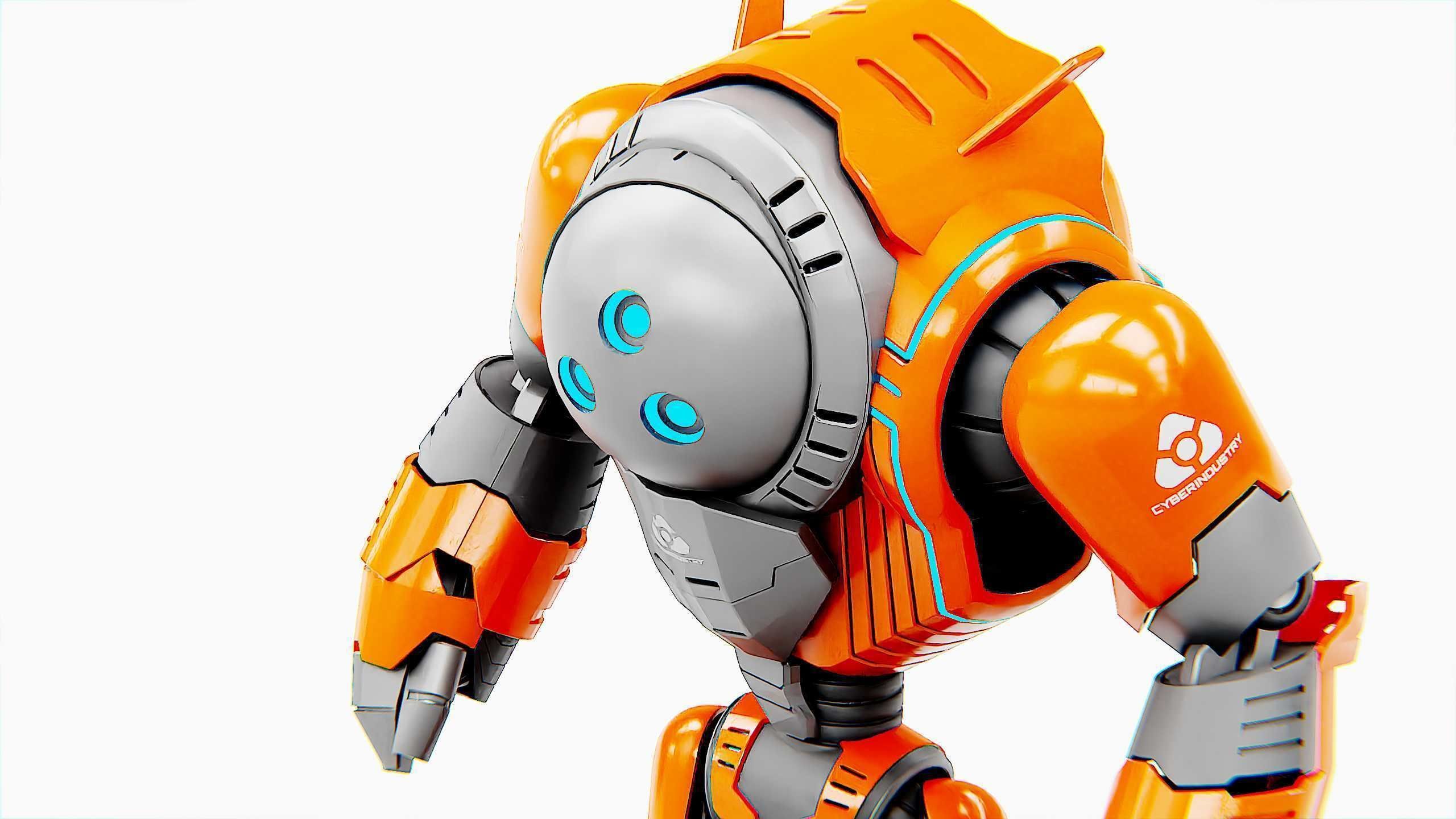 ASTRONAUT BOT HILION Rigged for Unreal Engine - Unity - MIXAMO 3D model_22