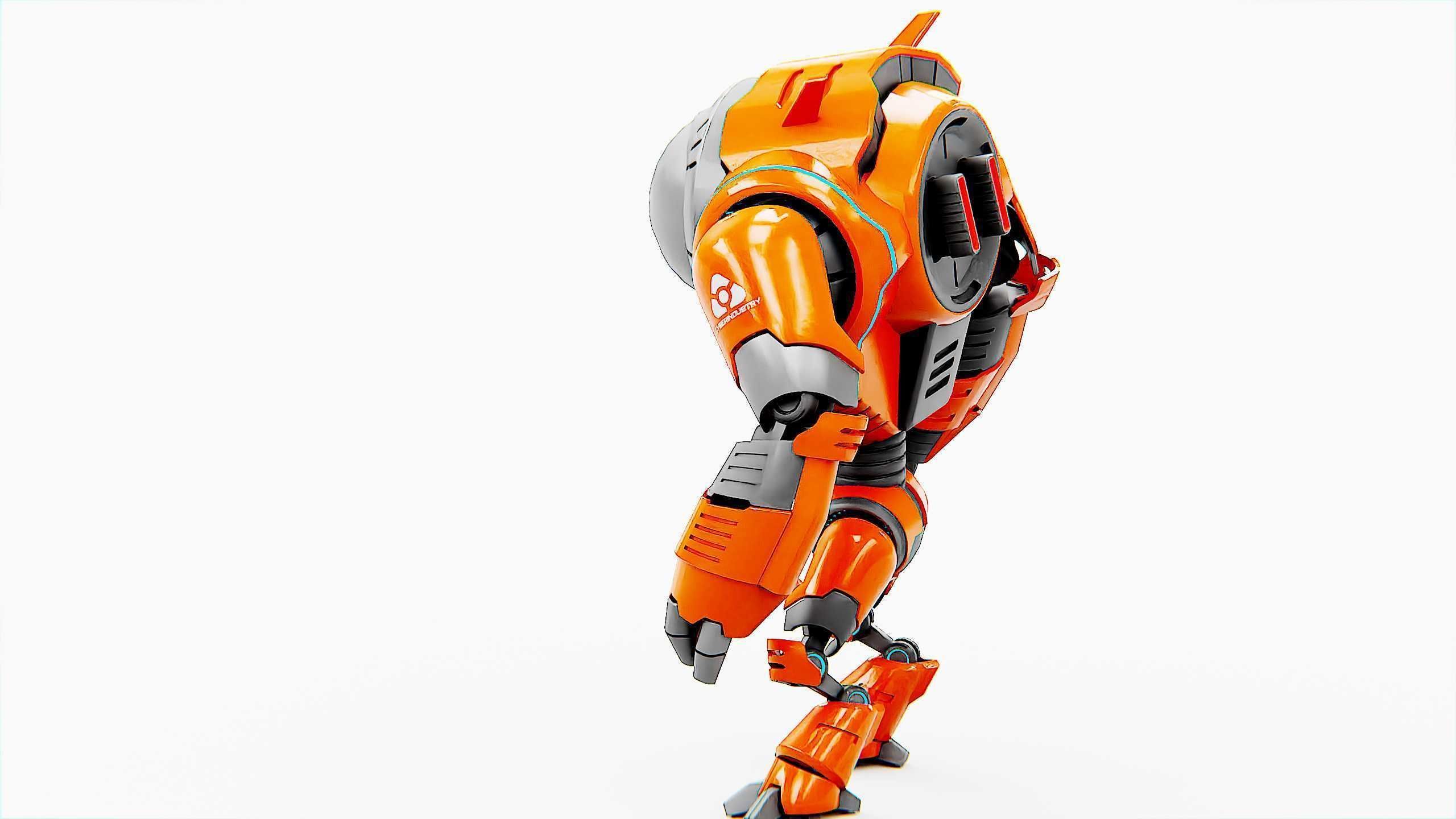 ASTRONAUT BOT HILION Rigged for Unreal Engine - Unity - MIXAMO 3D model_9