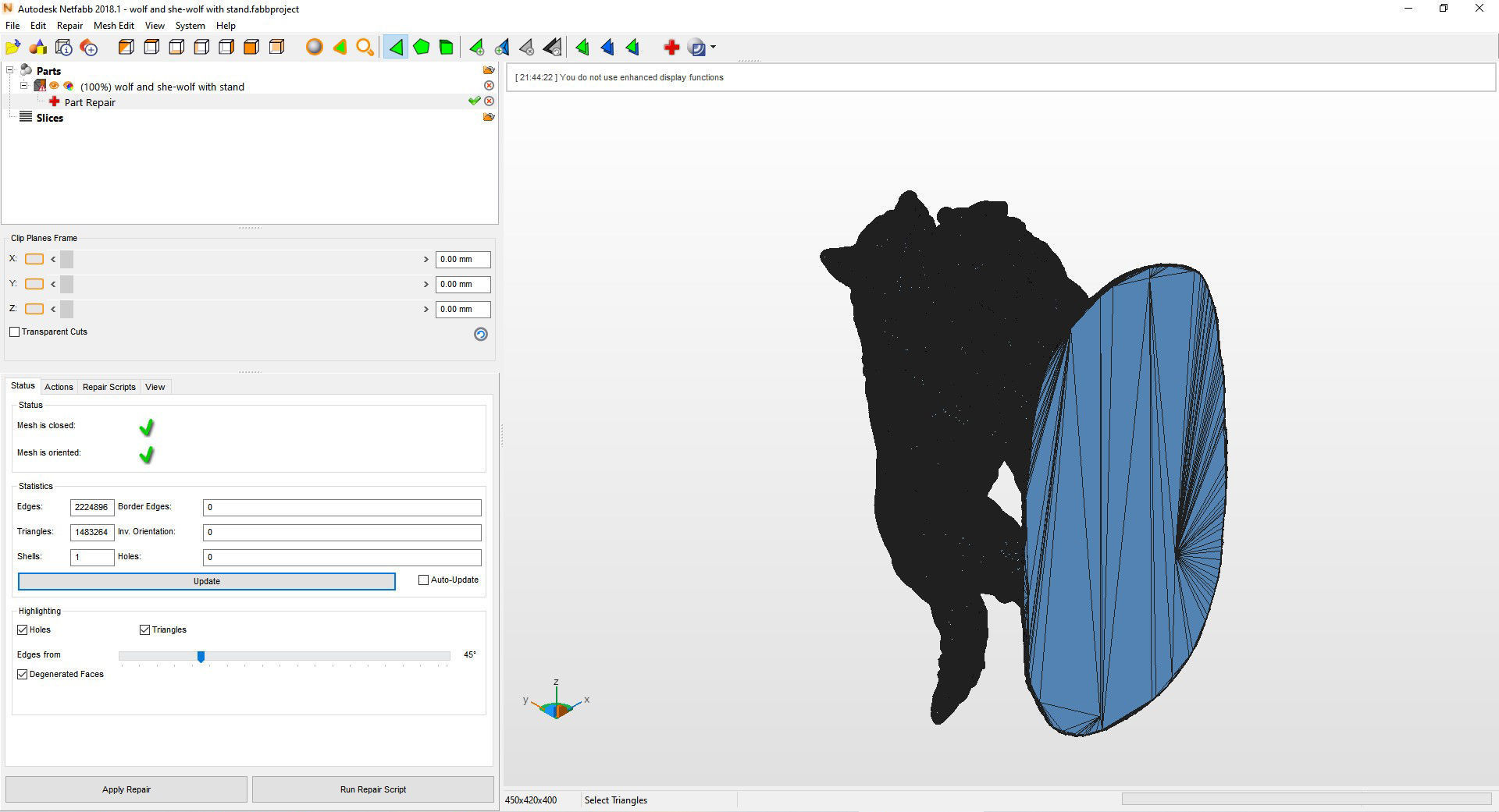 Wolf and she-wolf 3D print model_14