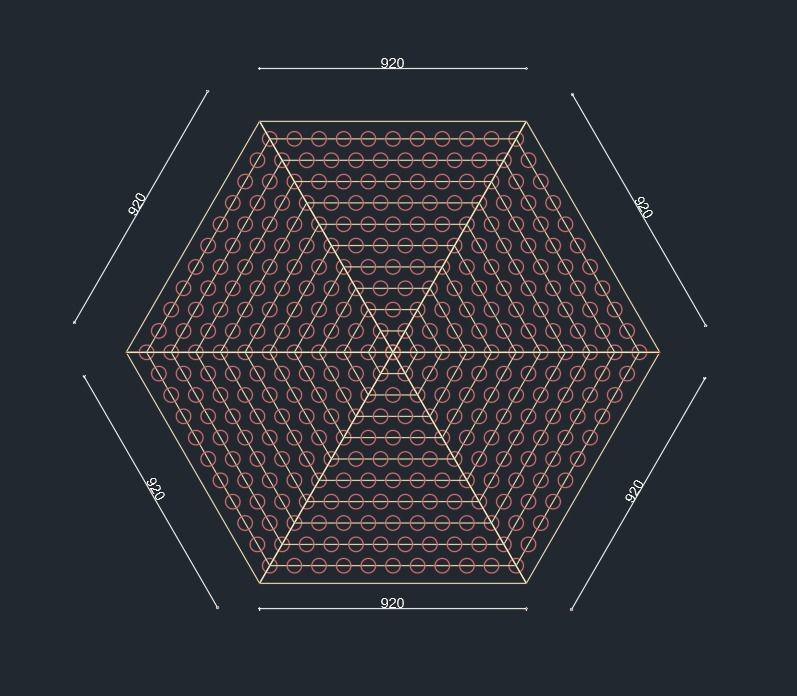 BIM-GC-      Hexagon Metal Suspended Ceiling    -From Architect- 3D model_5