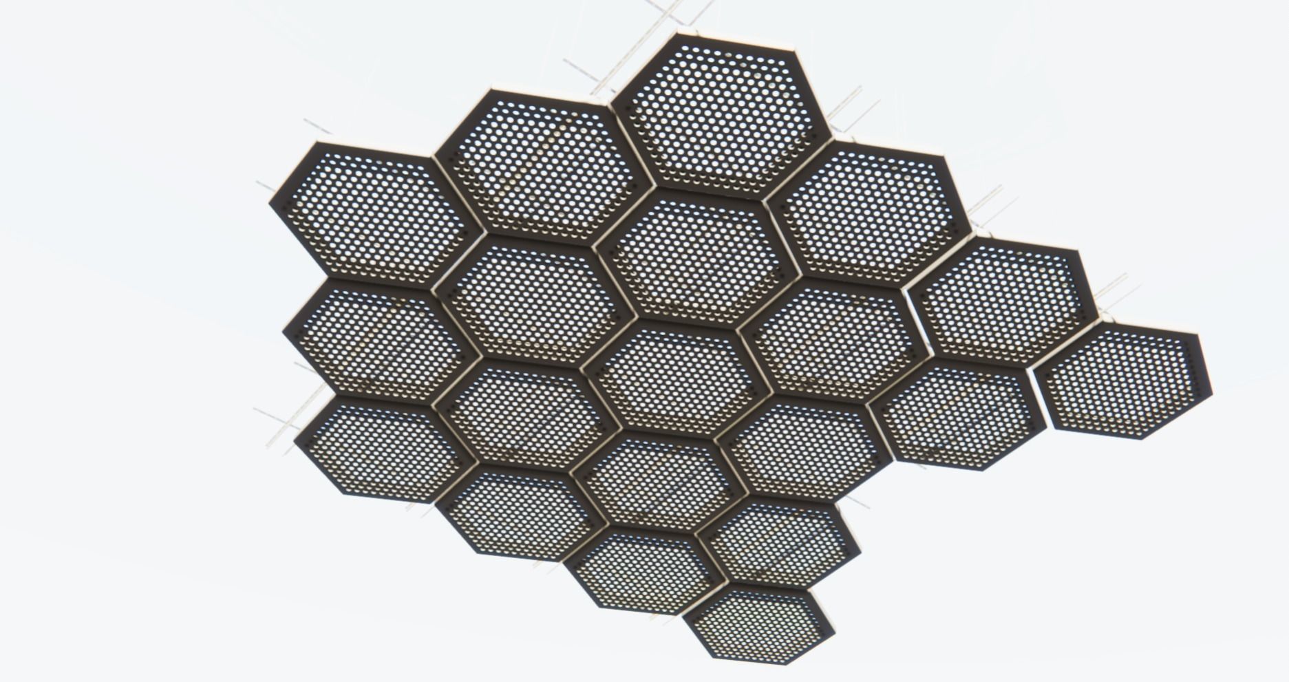 BIM-GC-      Hexagon Metal Suspended Ceiling    -From Architect- 3D model_8